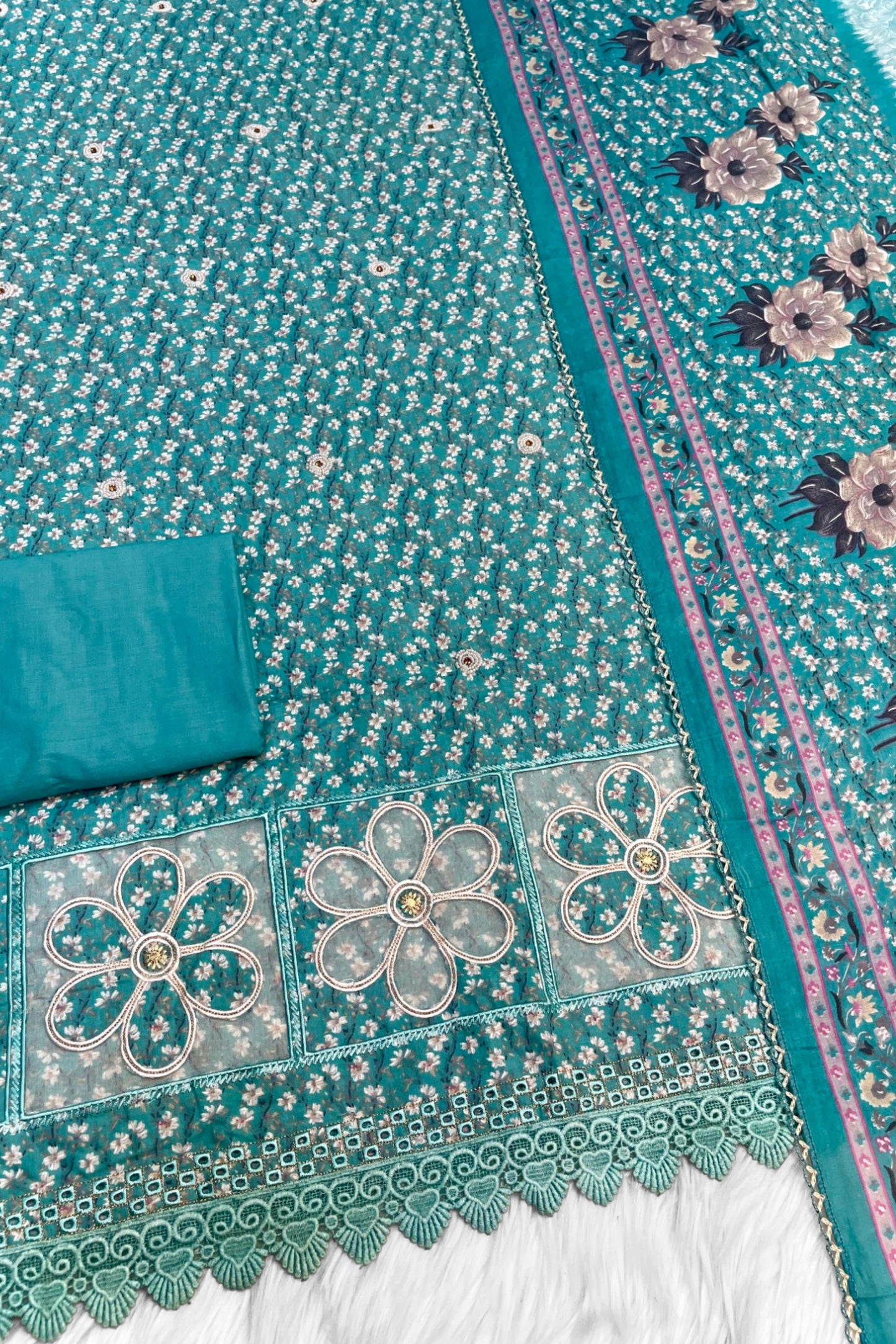 Floral Embroidery Cotton Collection | 104