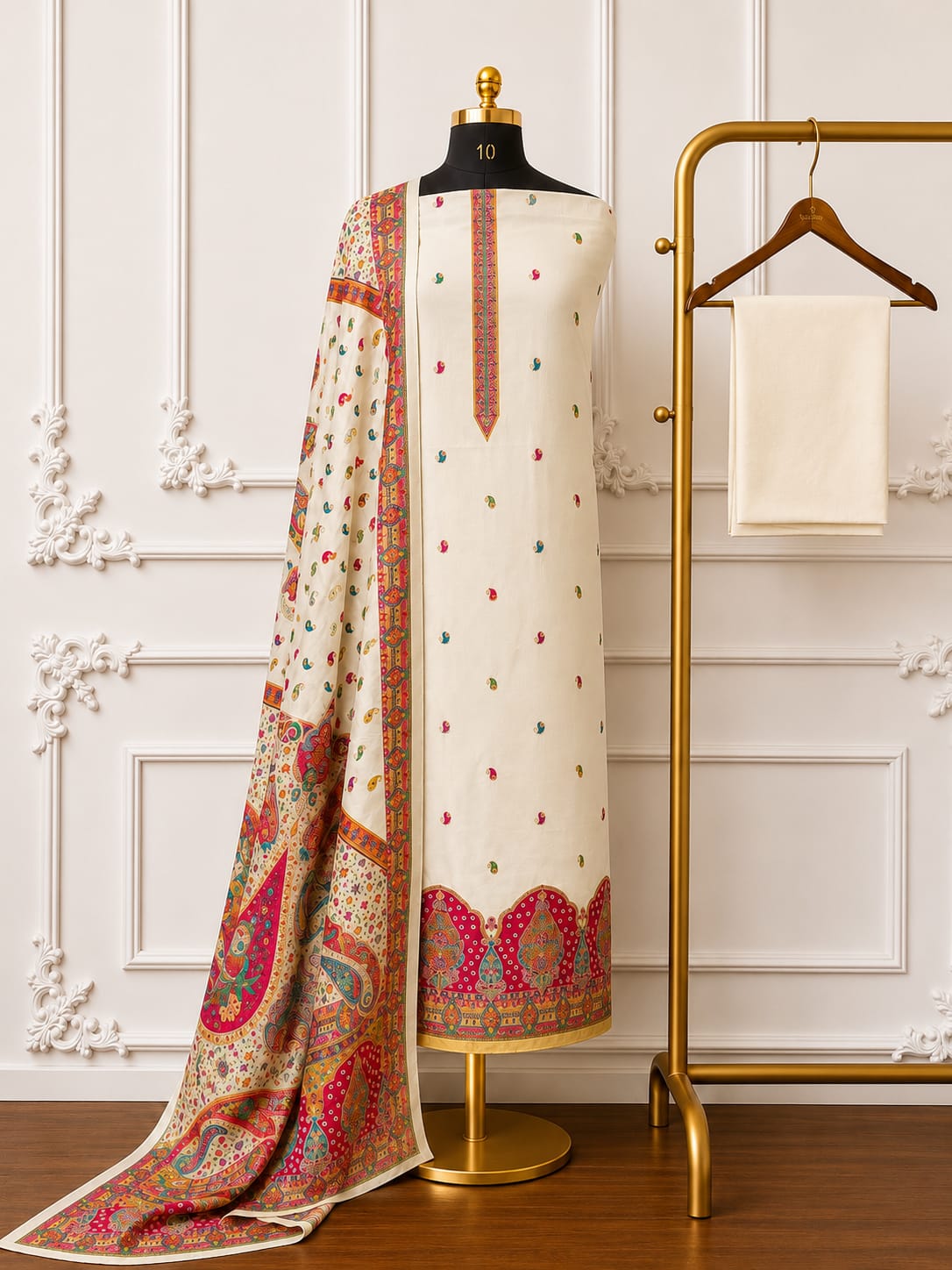 Embroidered Banarsi Zari Silk With Meenakari Touch | 2517-2524