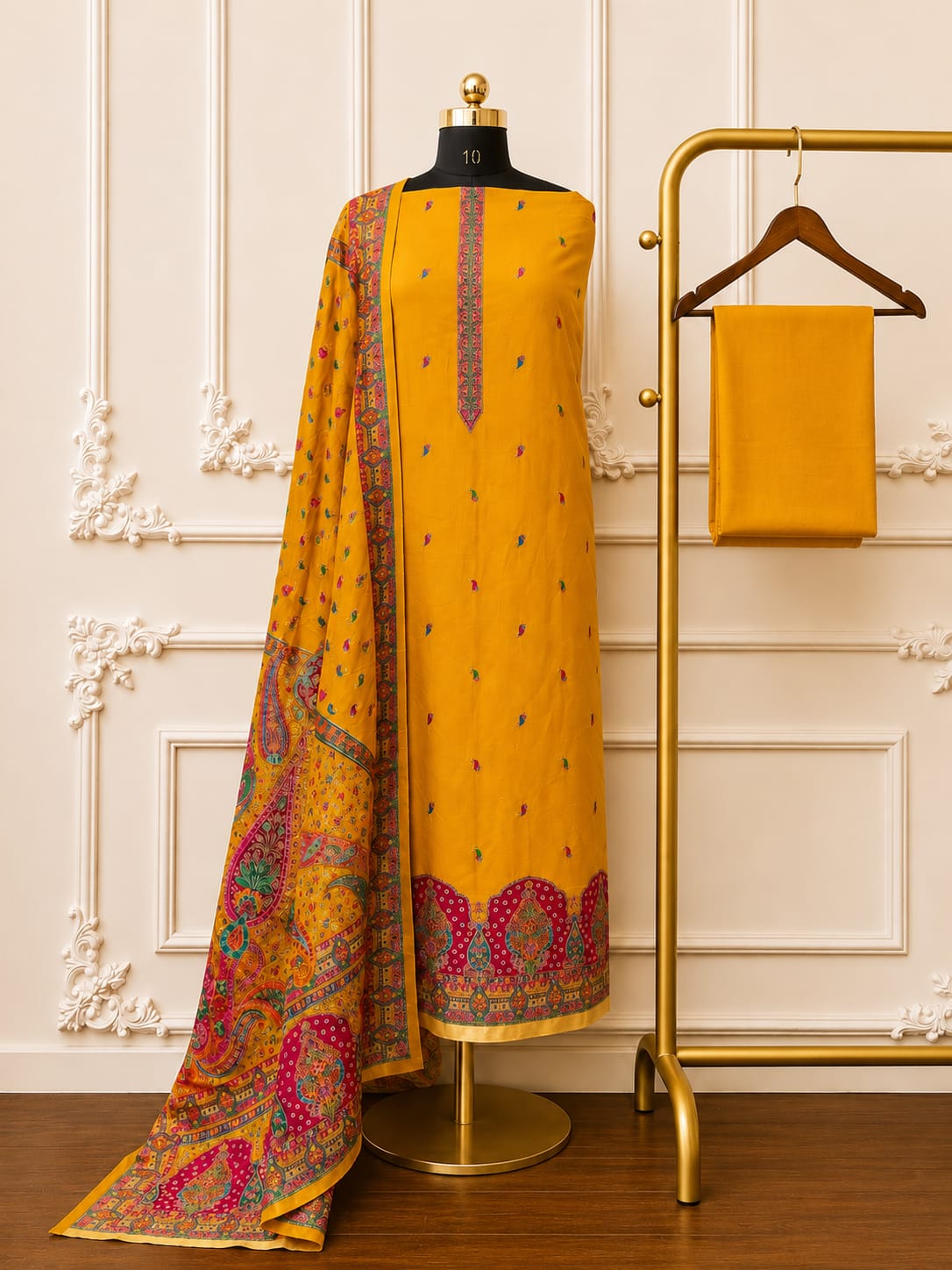 Embroidered Banarsi Zari Silk With Meenakari Touch | 2517-2524