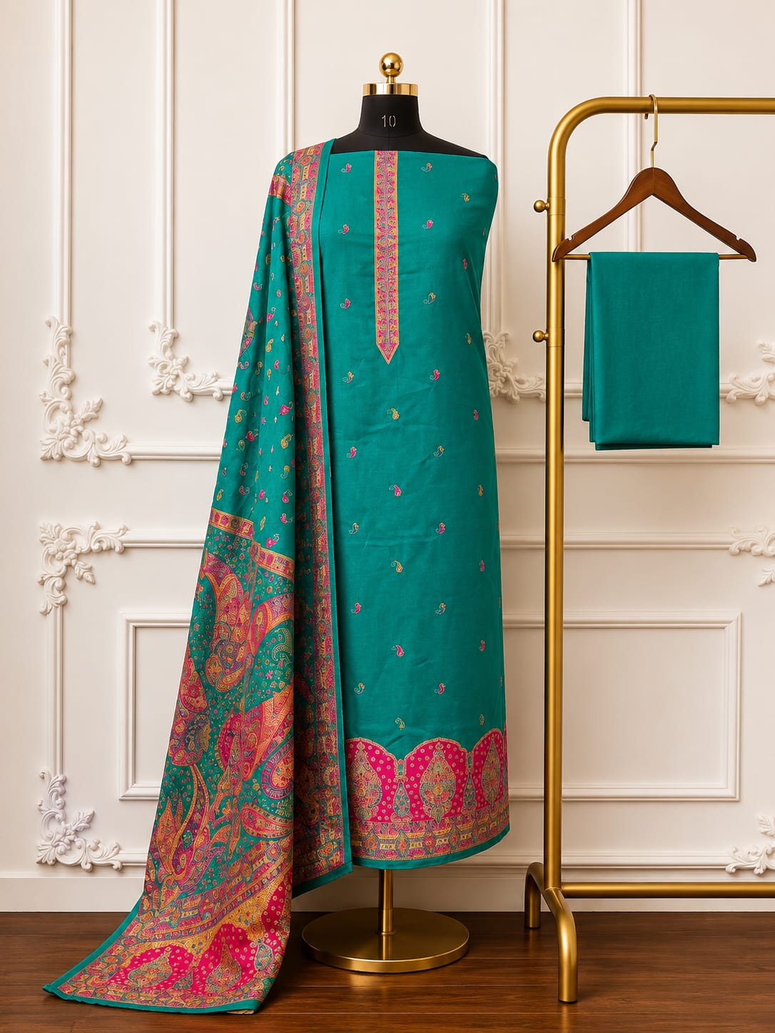 Embroidered Banarsi Zari Silk With Meenakari Touch | 2517-2524