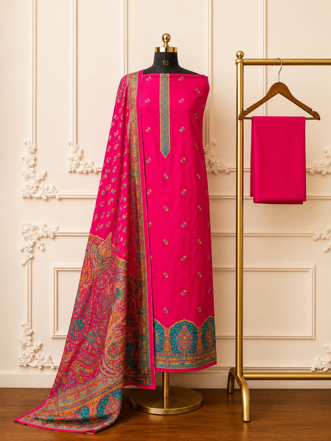 Embroidered Banarsi Zari Silk With Meenakari Touch | 2517-2524