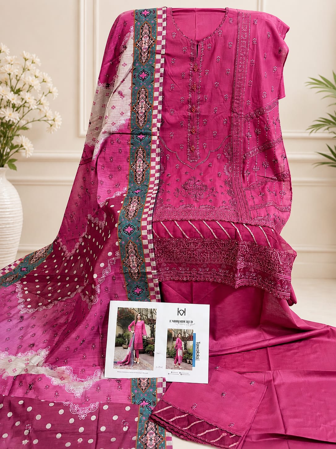 Embroidered Lawn Collection | 7502-7503
