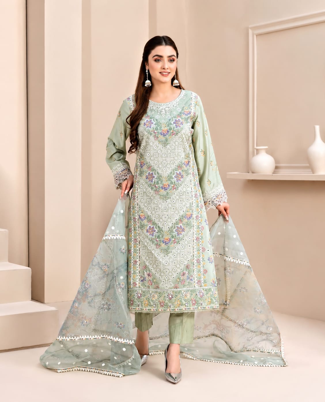 Embroidered Lawn Collection | 7501-7502