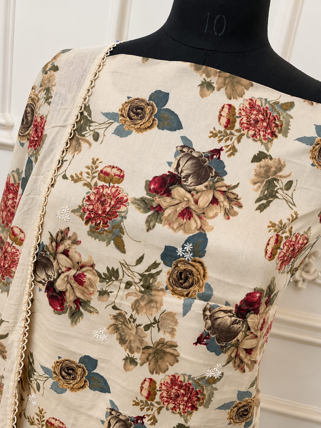 Premium Embroidered Cotton Suits | 6601