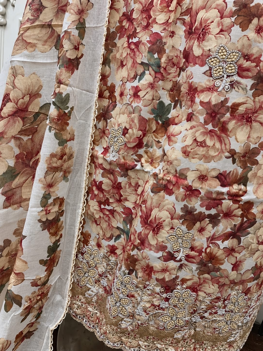 Premium Embroidered Cotton Suits | 6602