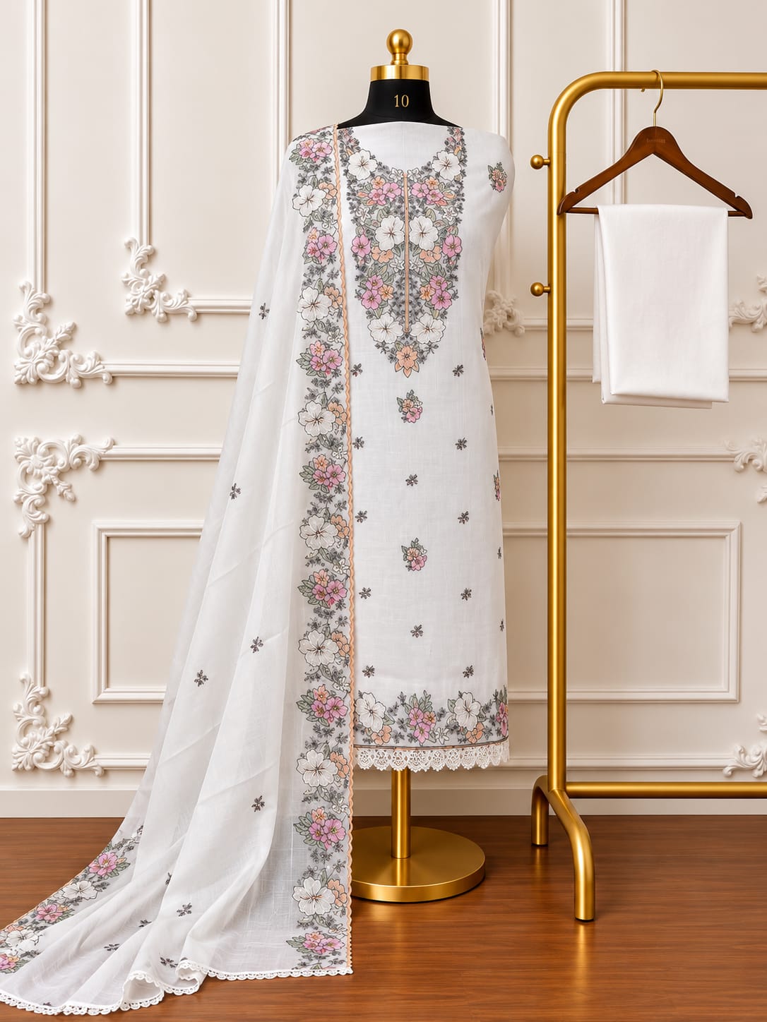 Elegant Floral Embroidered Cotton Edit | 5901 -5904