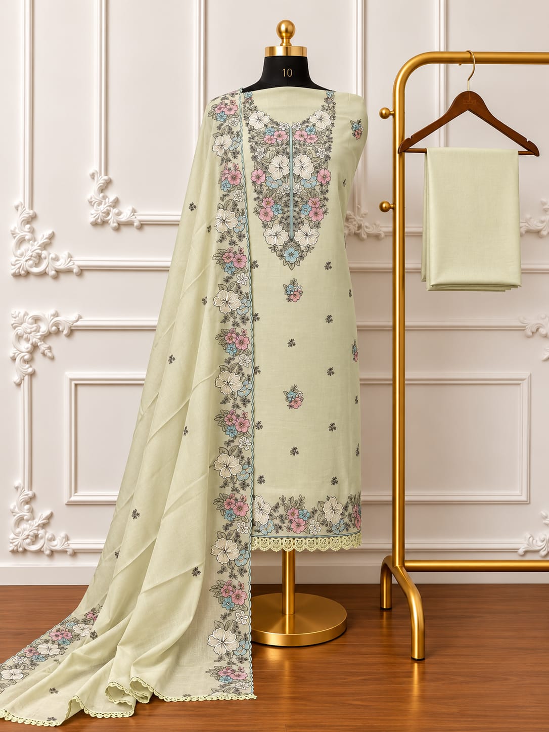 Elegant Floral Embroidered Cotton Edit | 5901 -5904