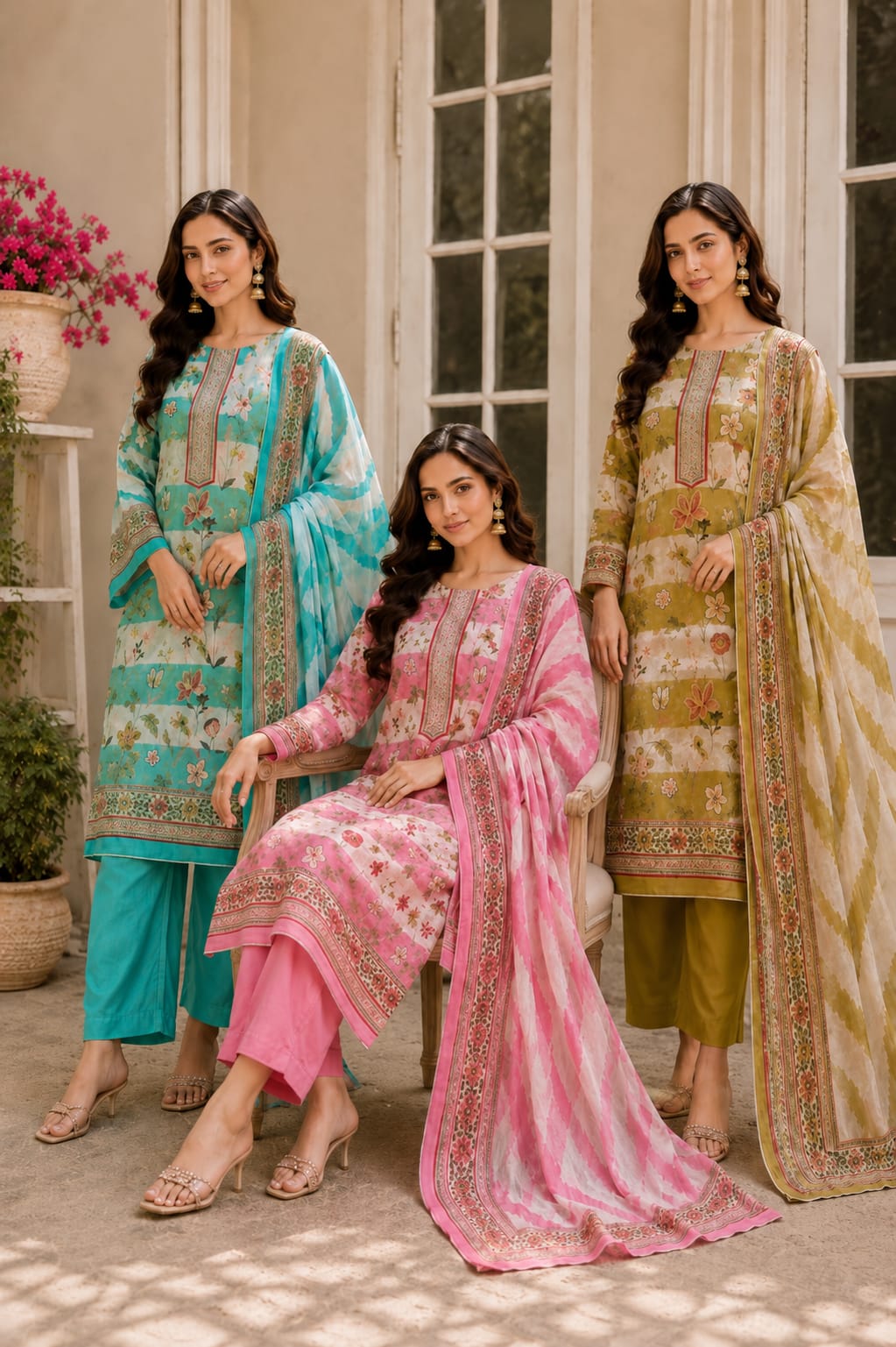 Lotus Meadow Burberry Set | 7704-7706