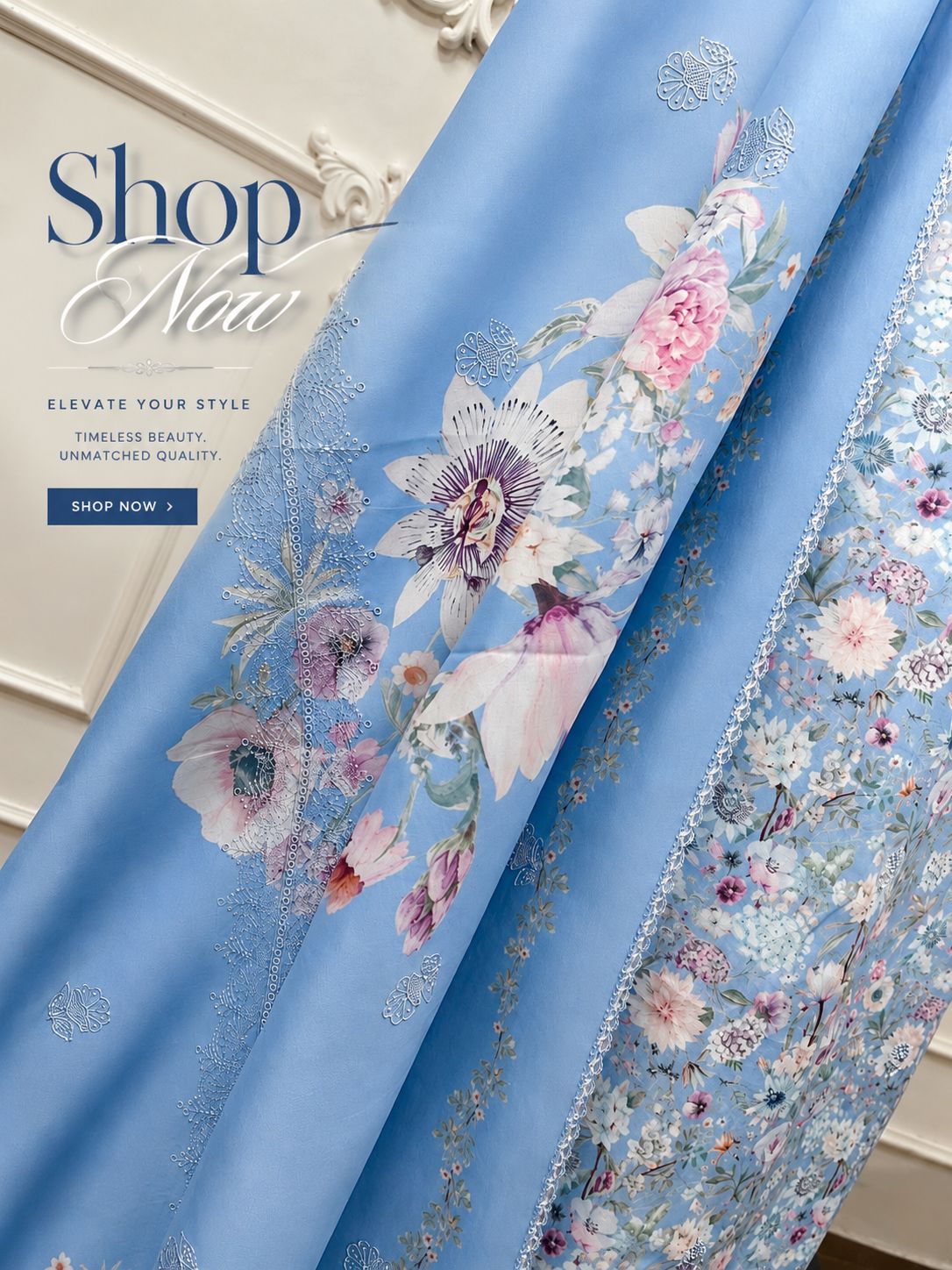 Floral Symphony Thread Embroidered Collection | 2458-2461