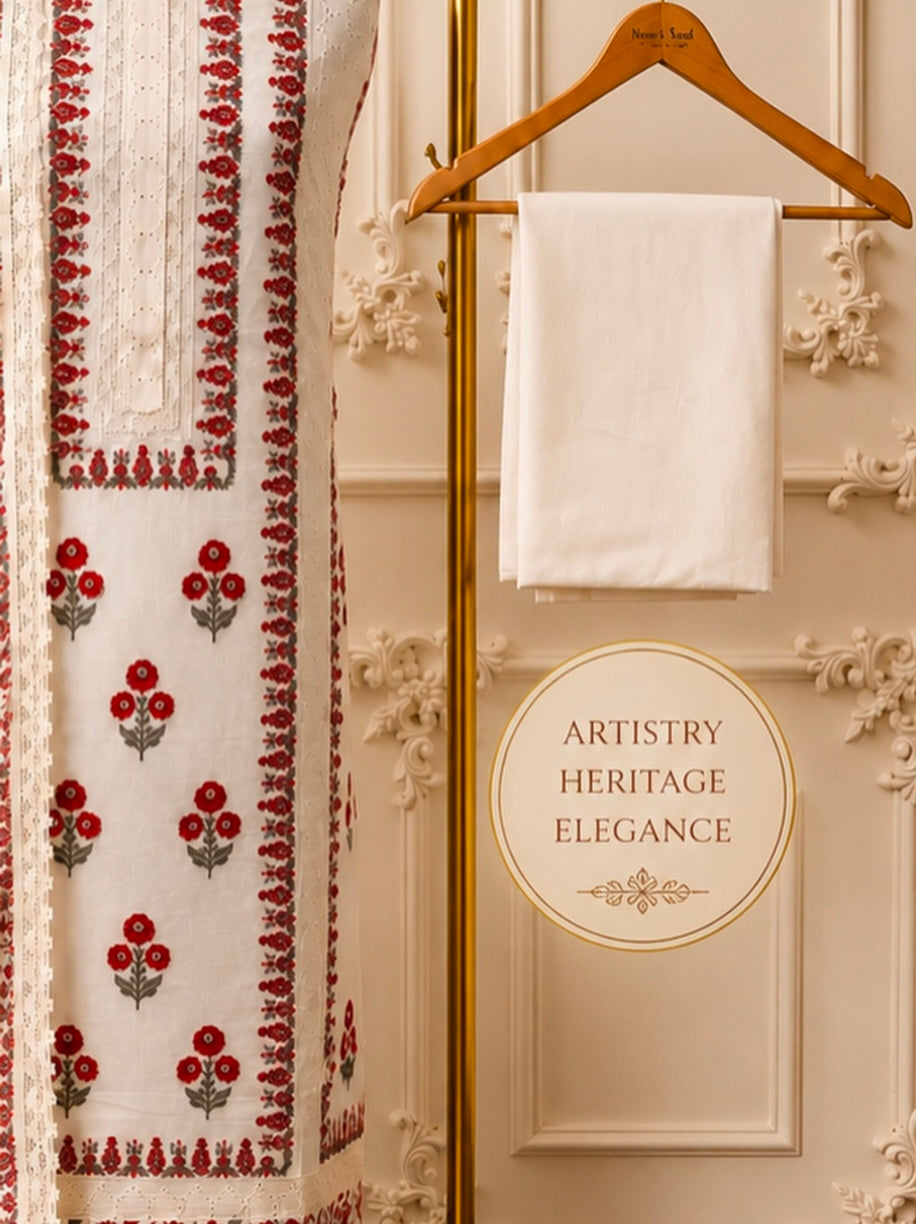 Presenting Exclusive Cotton With Chikankari Lace Edition | 5601