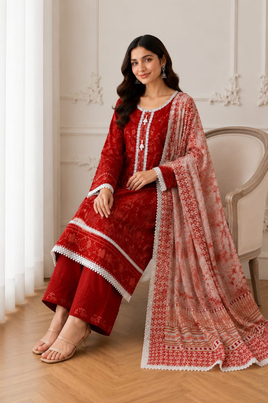 Premium Lawn Stitched Series | 4204