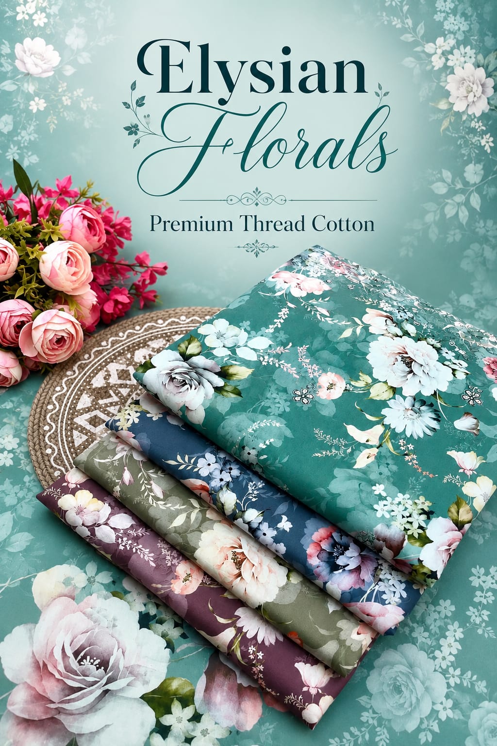 Elysian Florals Premium Thread Cotton | 2498-2502