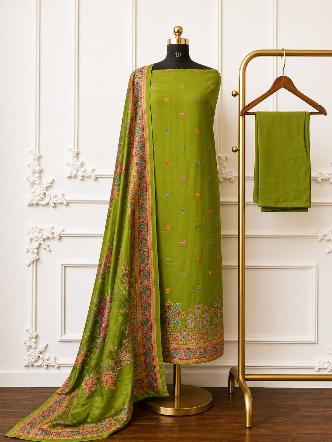 Embroidered Banarsi Zari Silk With Meenakari Touch | 2517-2524