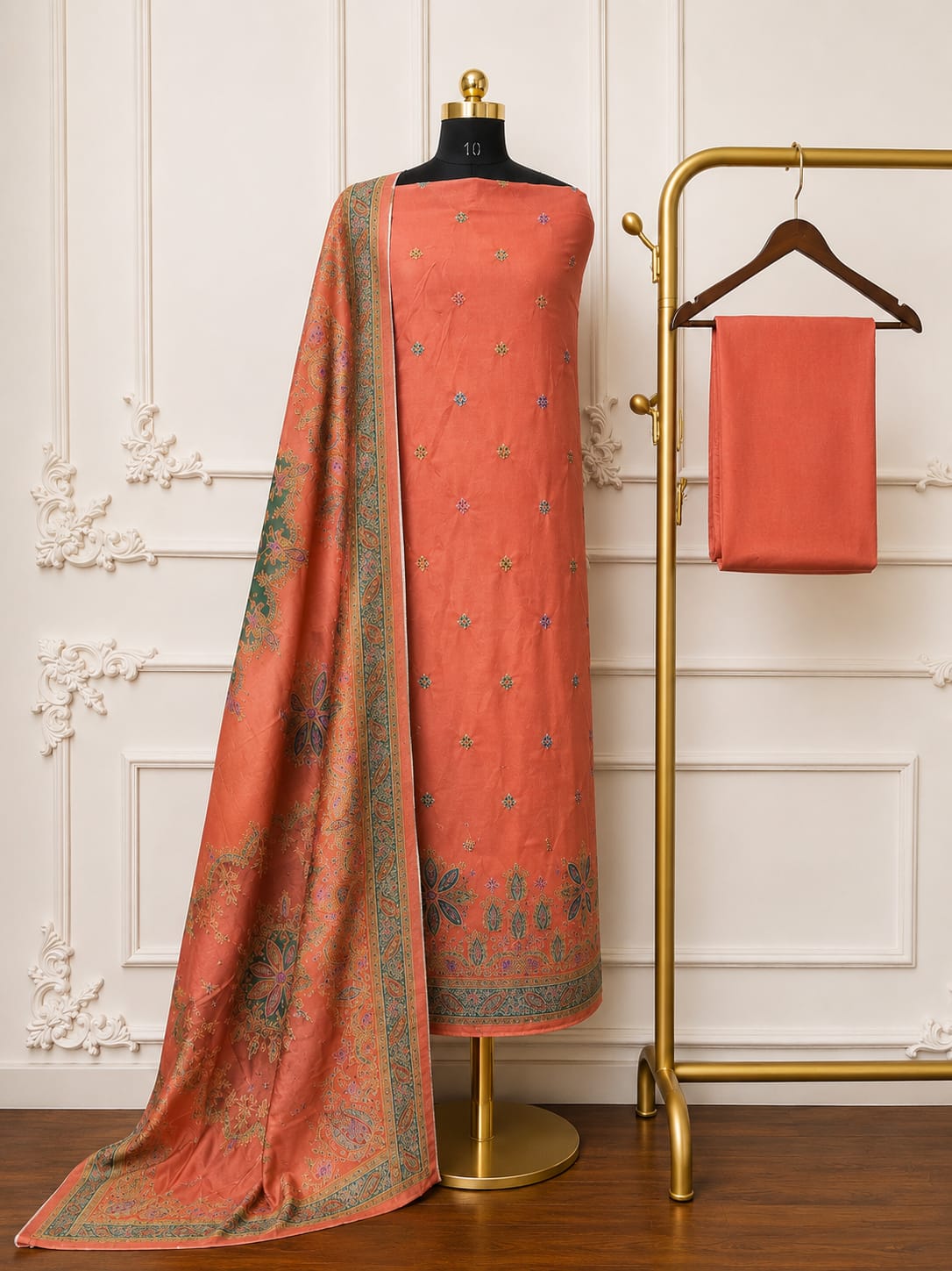 Embroidered Banarsi Zari Silk With Meenakari Touch | 2517-2524
