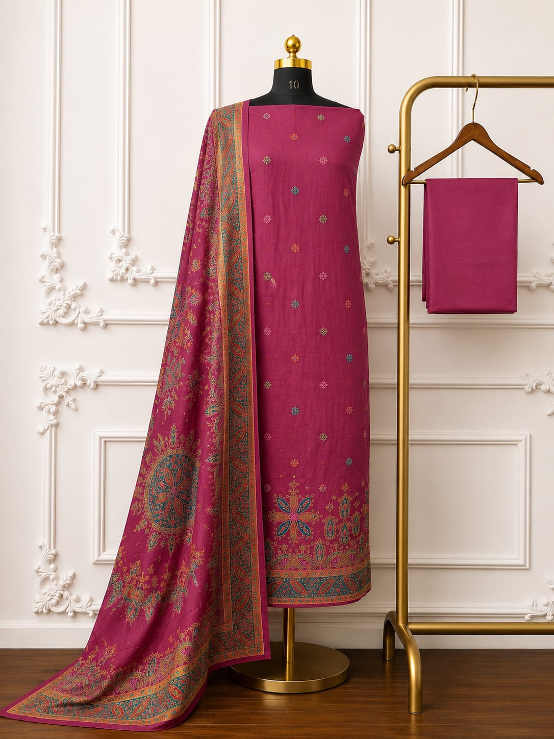 Embroidered Banarsi Zari Silk With Meenakari Touch | 2517-2524