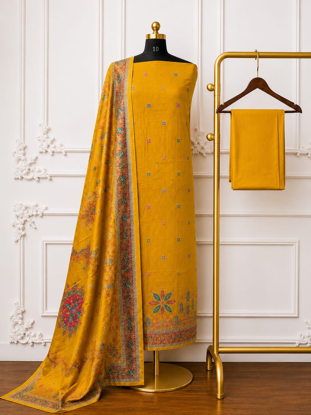 Embroidered Banarsi Zari Silk With Meenakari Touch | 2517-2524