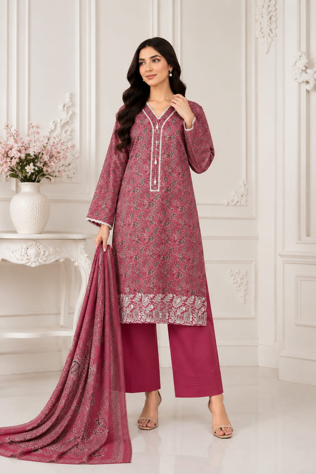 Persian Paisley-Exclusive Stitched Series | 4233