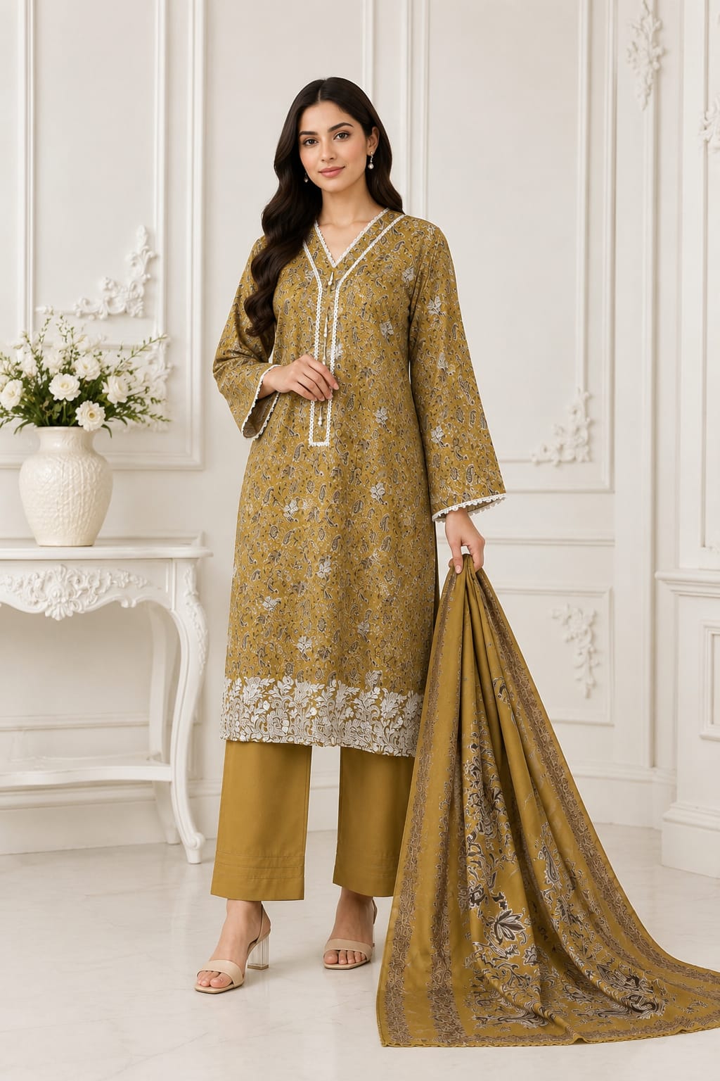Persian Paisley-Exclusive Stitched Series | 4235
