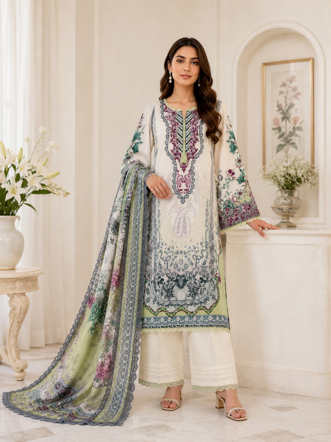 Bahar -E -Gul Lawn Edit | 4214