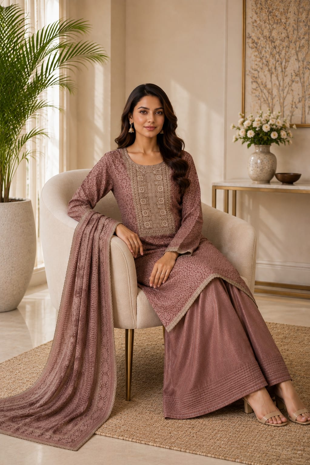 Mughal Floral Farshi Edit | 4249