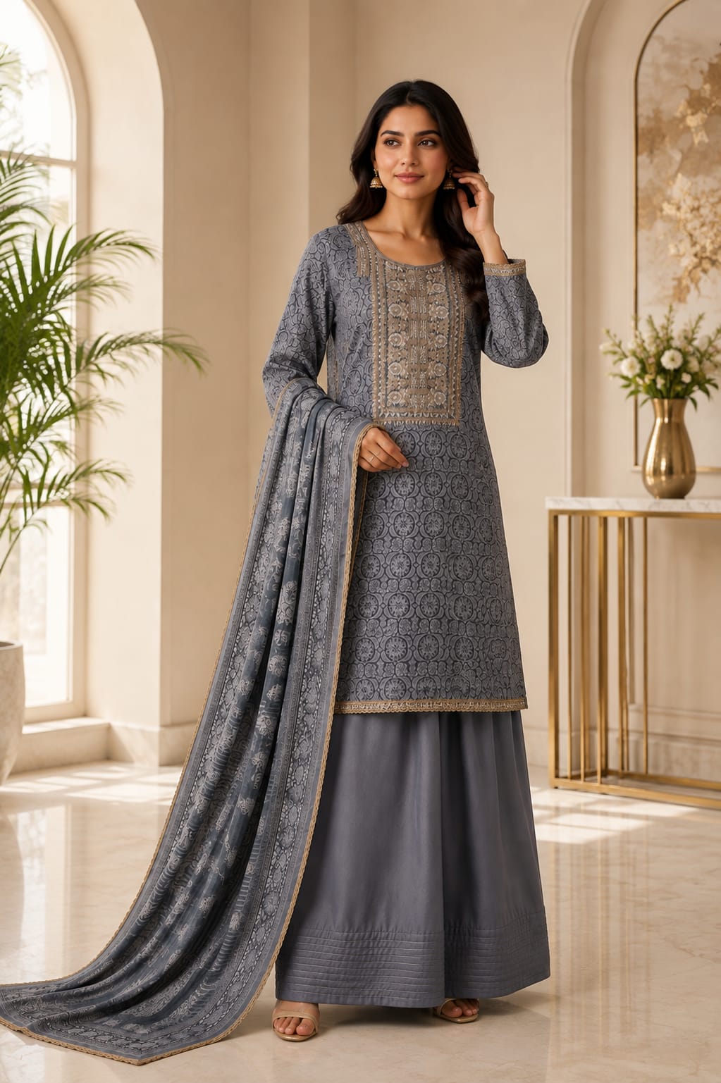 Mughal Floral Farshi Edit | 4248