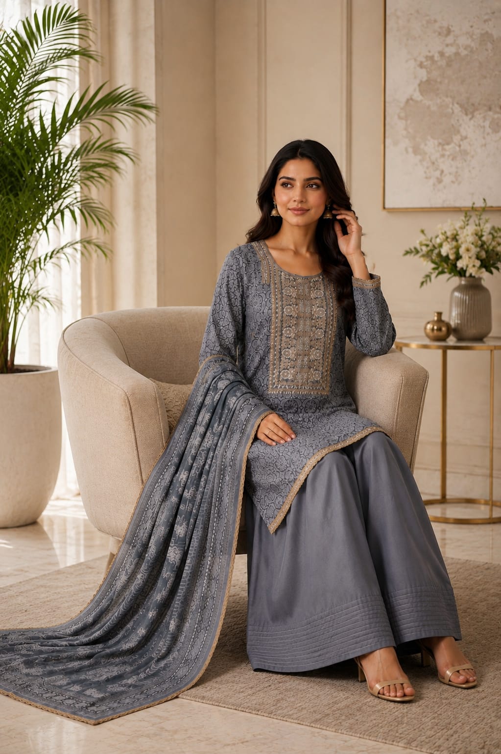 Mughal Floral Farshi Edit | 4248
