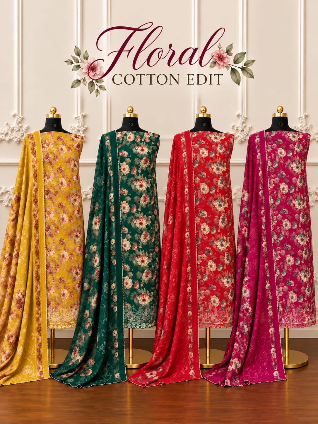 The Floral Embroiderd Cotton Edit | 6101-6104