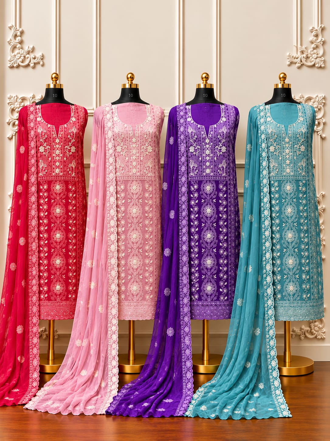 Premium Georgette lucknowi style edition | 1207-1211