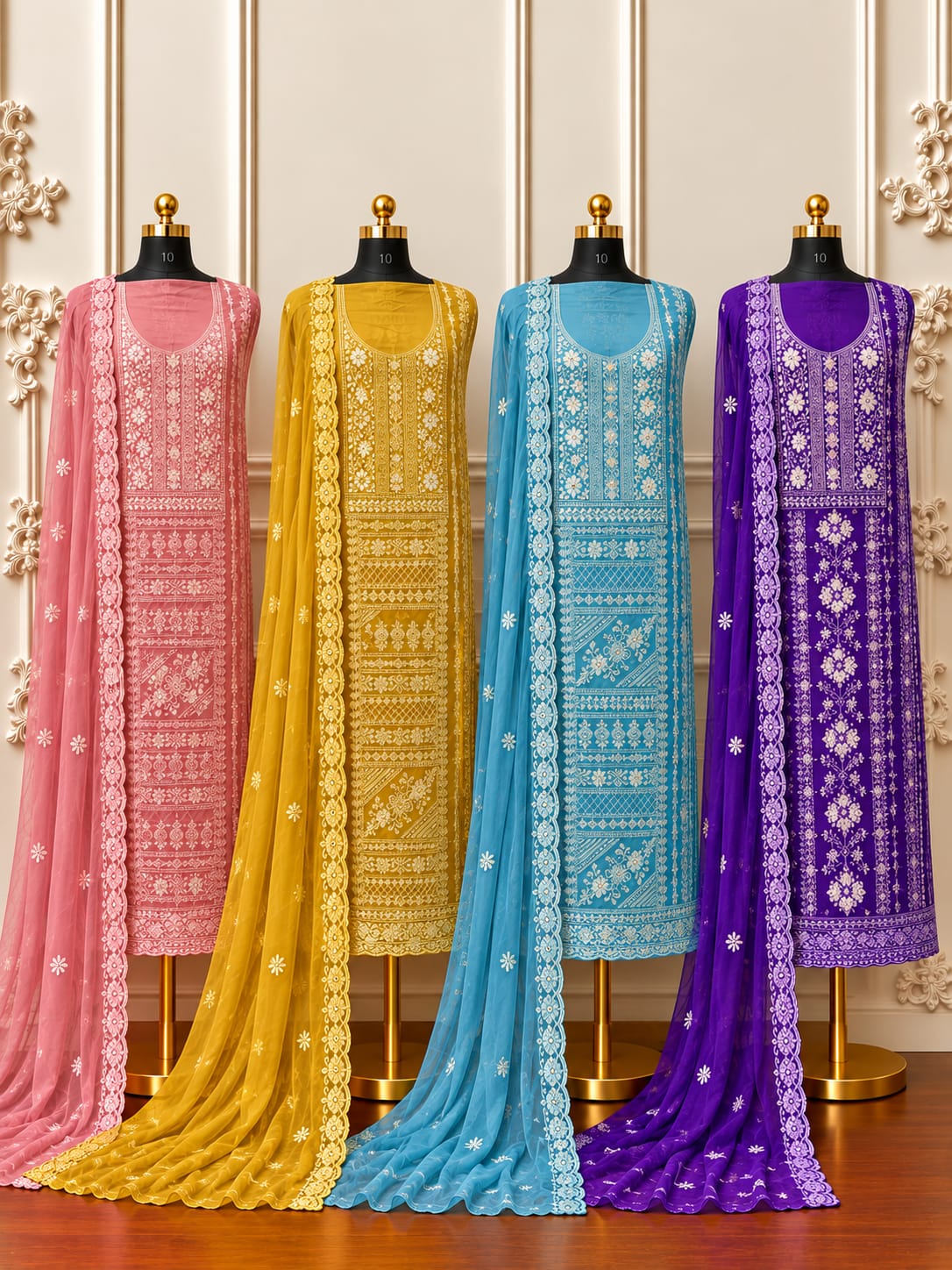 Premium Georgette lucknowi style edition | 1212-1217
