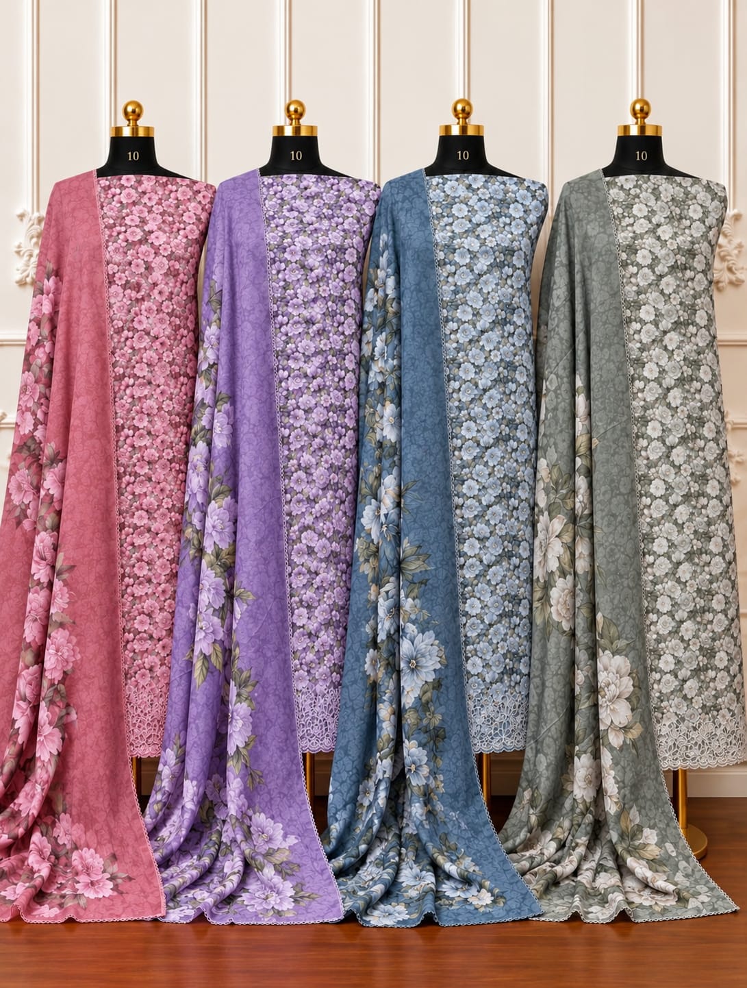 The Floral Embroidered Cotton Edit | 2601-2604