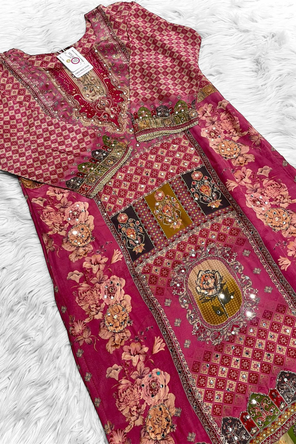 Royal Designer Floral Crepe Set - 1501