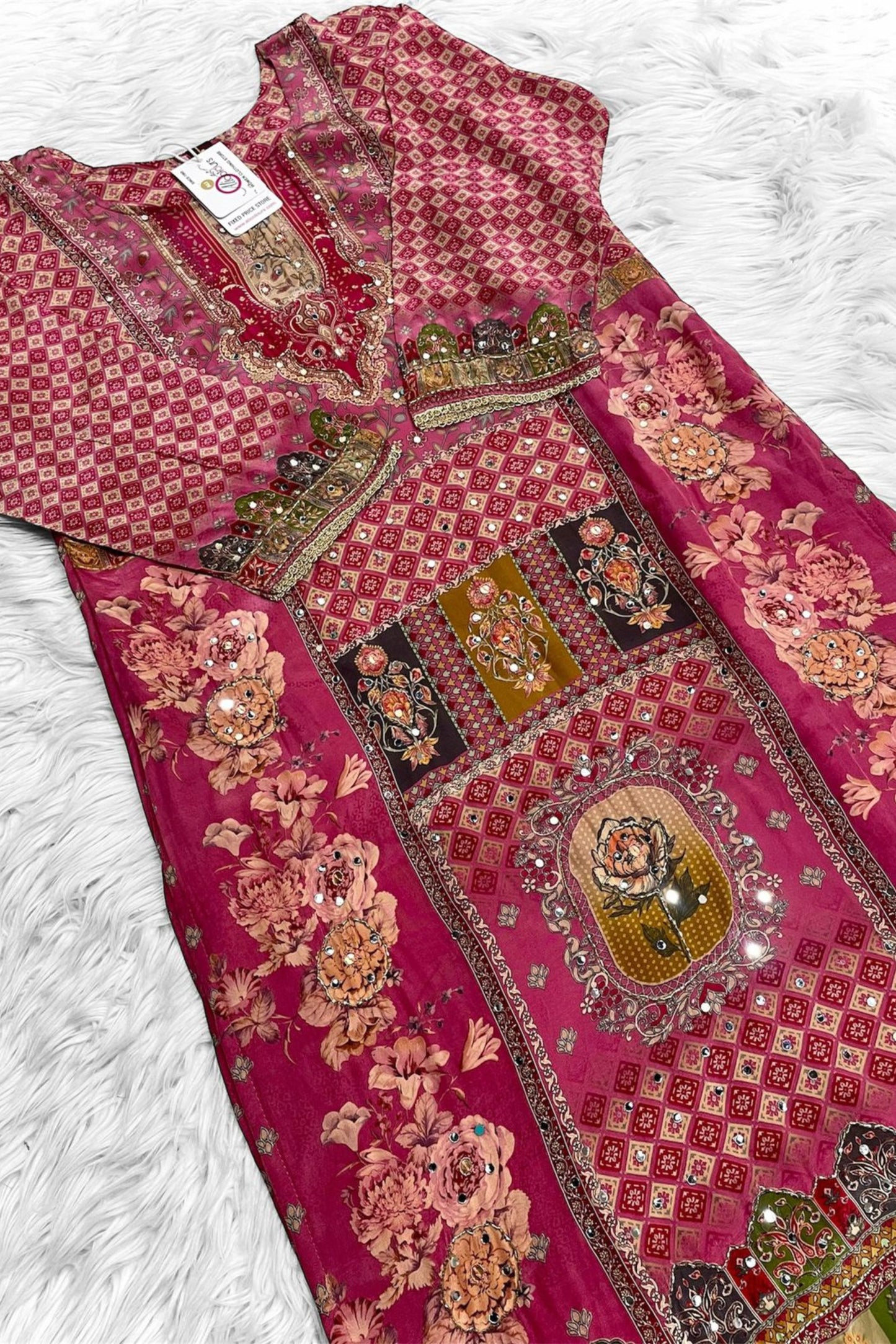 Royal Designer Floral Crepe Set - 1501