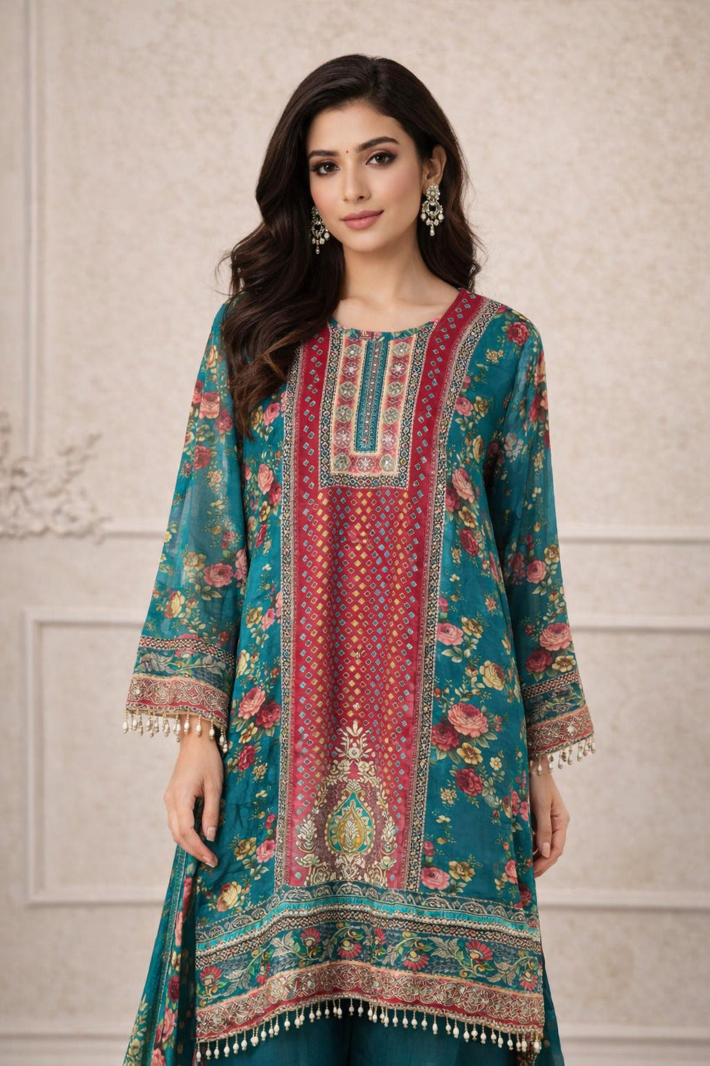 Premium Handwork crepe set | 1703