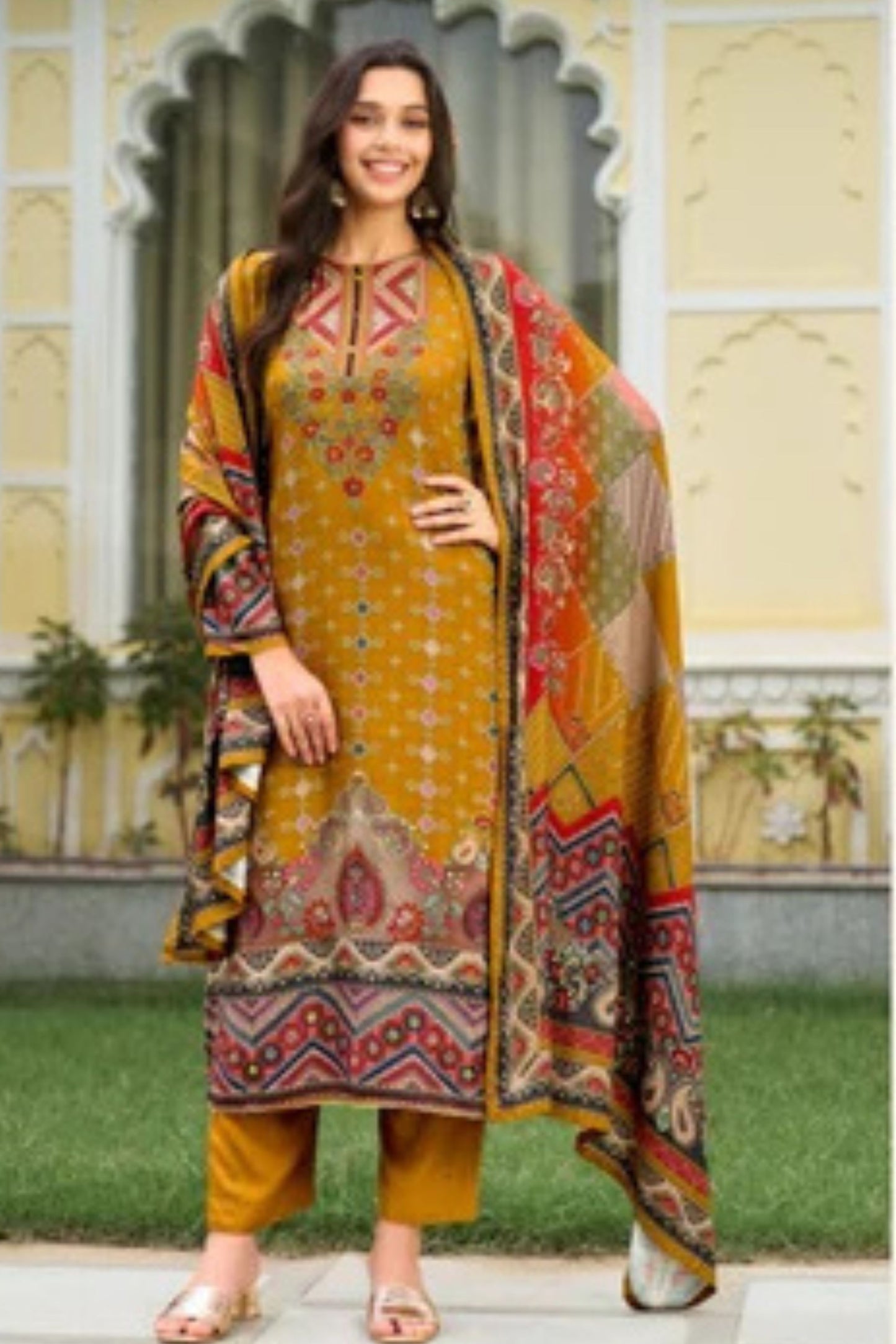 Majestic Pashmina Kaftan Set