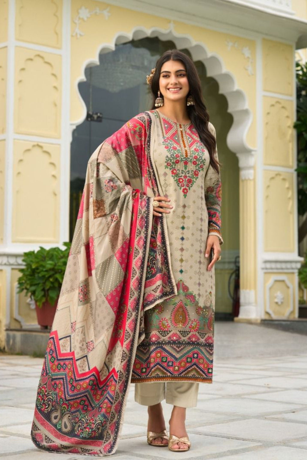 Premium Printed Suit Ensemble