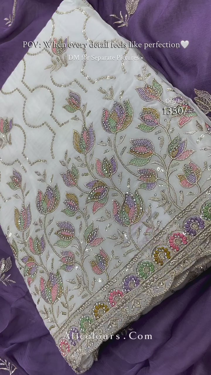 Gulbahar Multicolours Organza Collection | 2201-2204