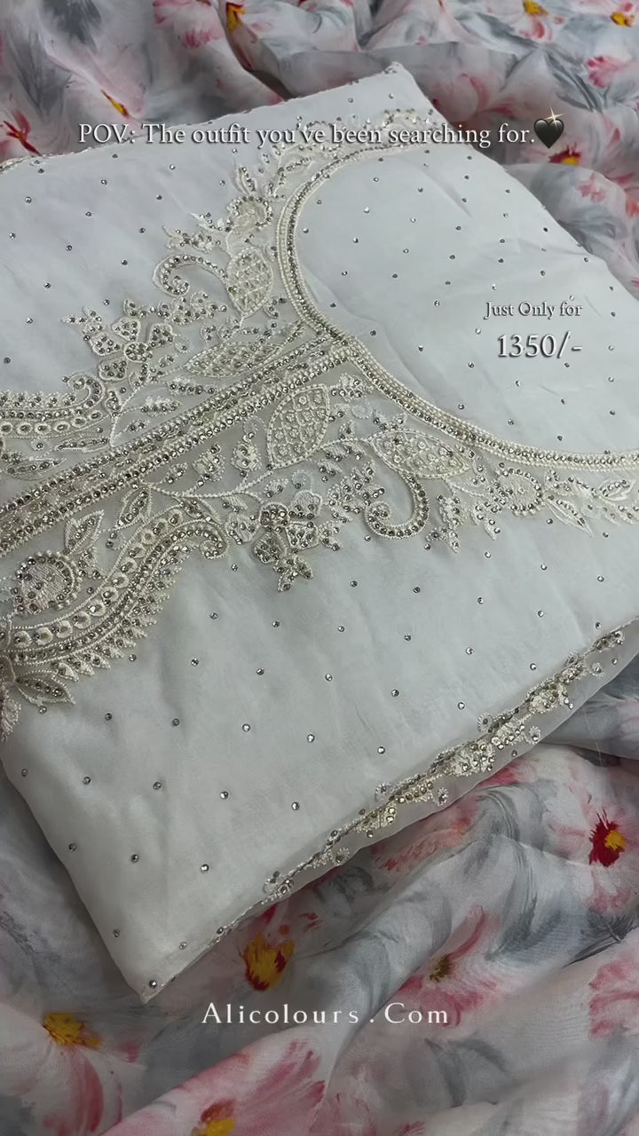 Gulbahar Multicolours Organza Collection | 2205-2208