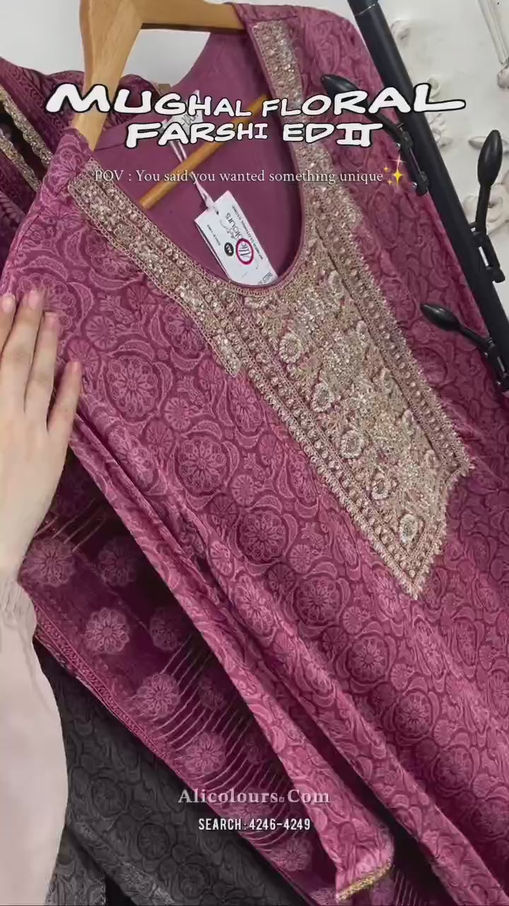 Mughal Floral Farshi Edit | 4249