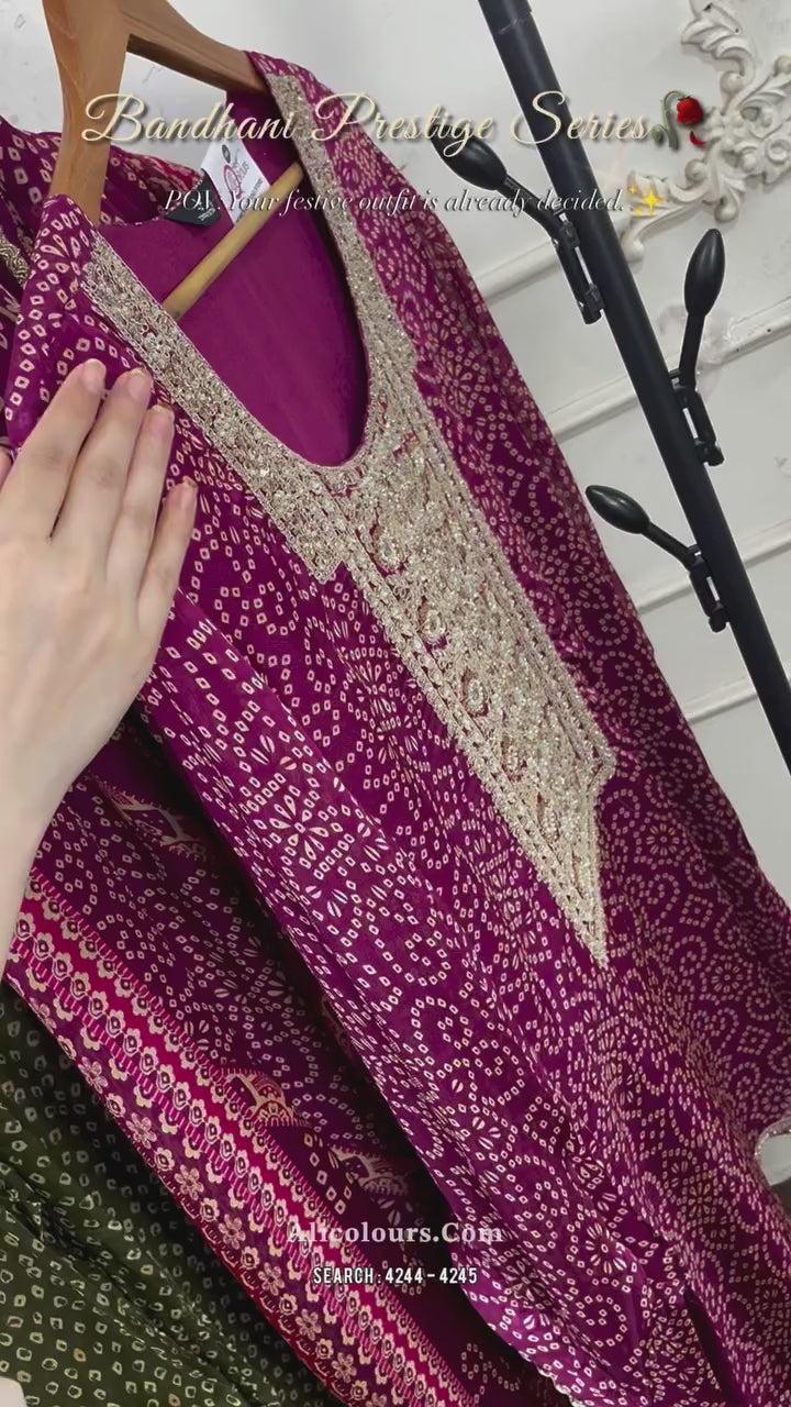 Bandhani Prestige Series - Crepe Edition | 4244