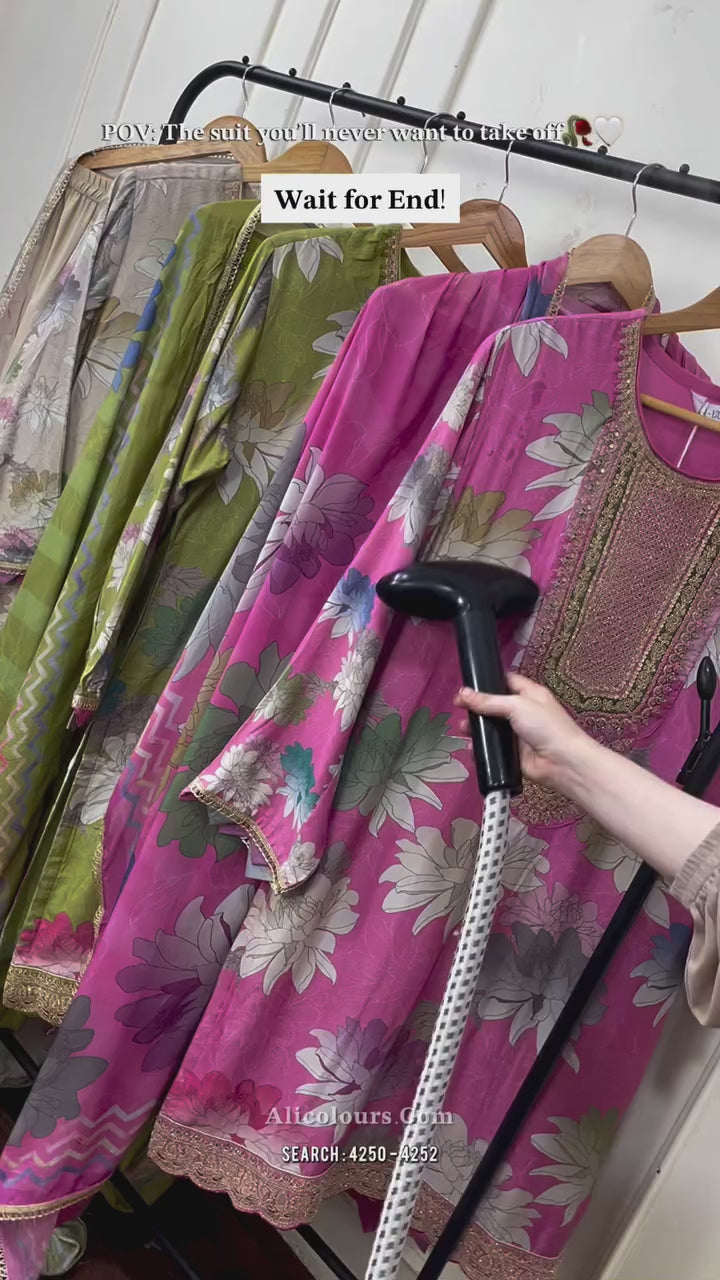 Peony Bloom Farshi Shalwar Series | 4252