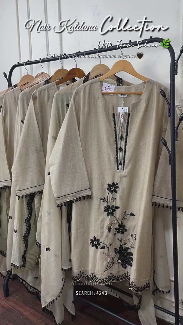 Noir Cutdana Edit - Farshi Shalwar Collection | 4243