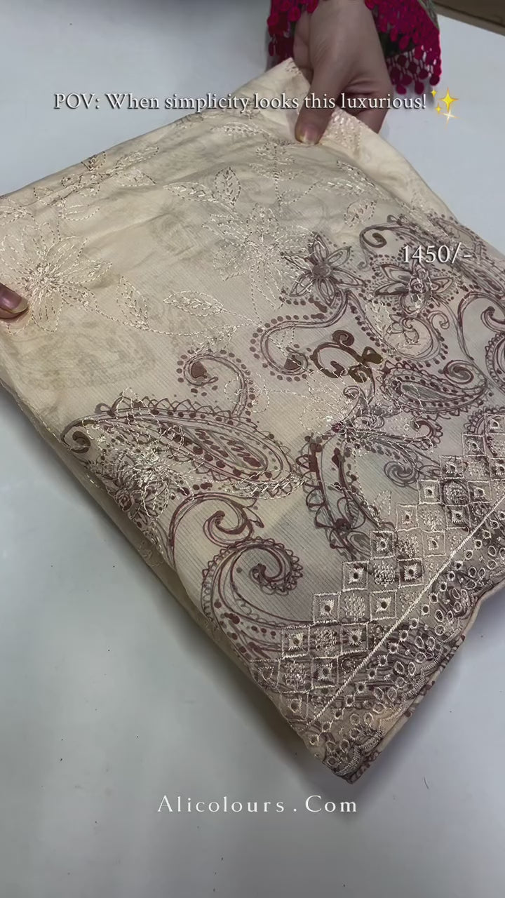 The Ivory charm Cotton Suit | 2200