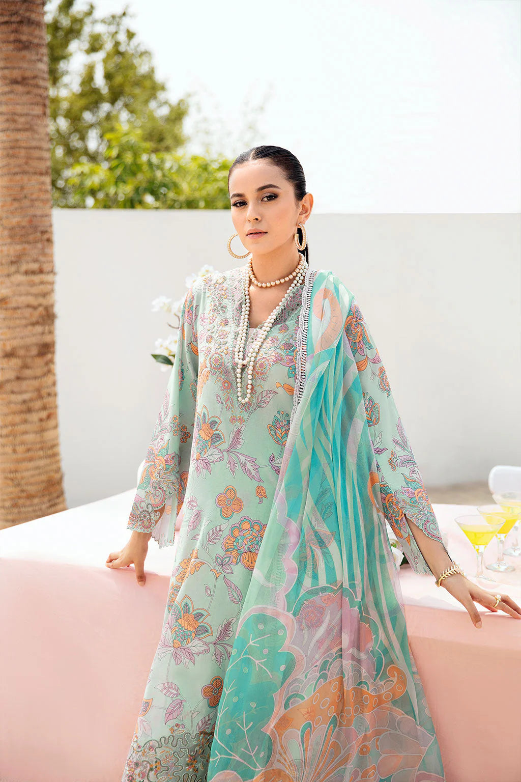 Ramsha Rangrez Luxury Lawn Vol 6 - 2025 - (607)