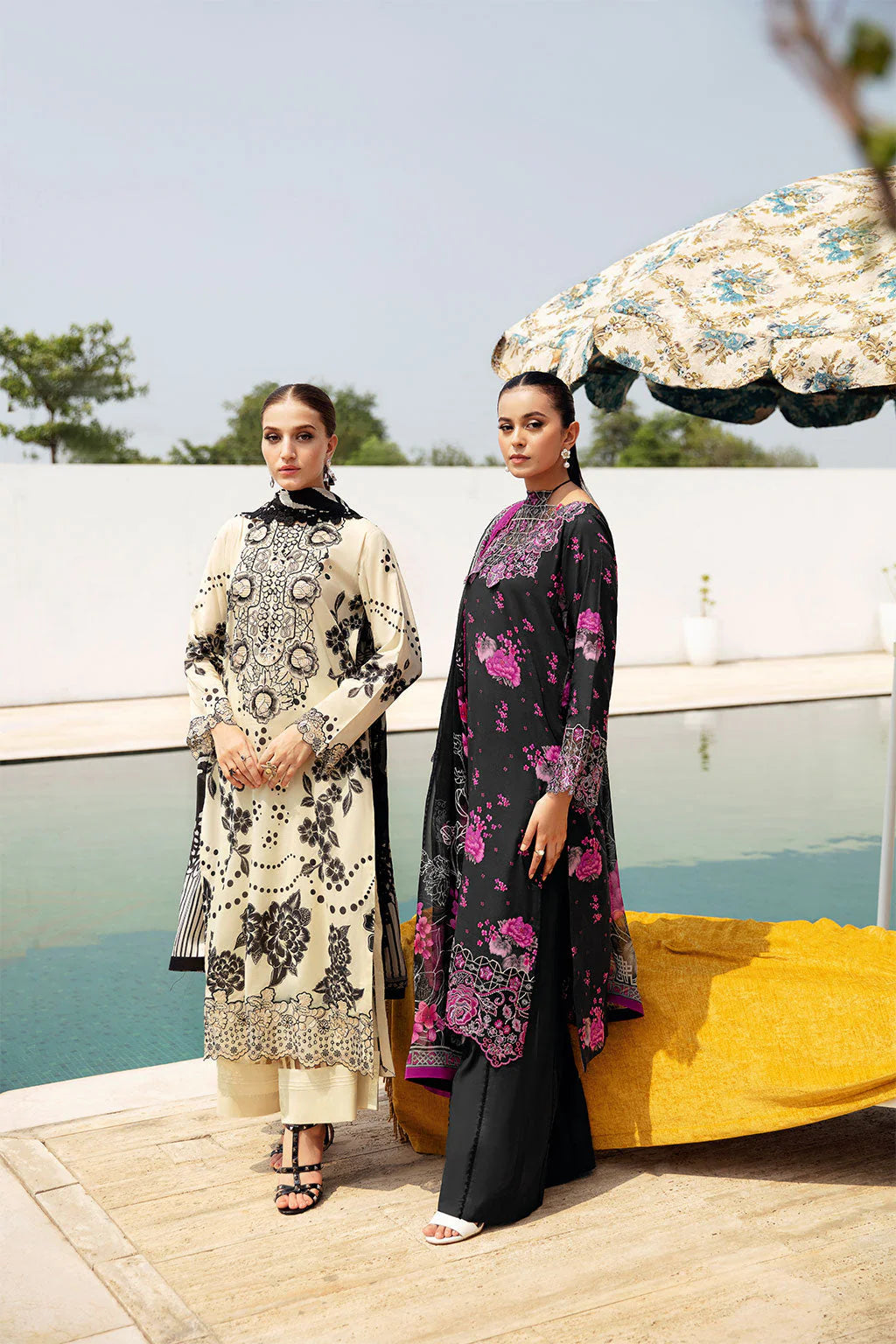 Ramsha Rangrez Luxury Lawn Vol 6 - 2025 - (602)