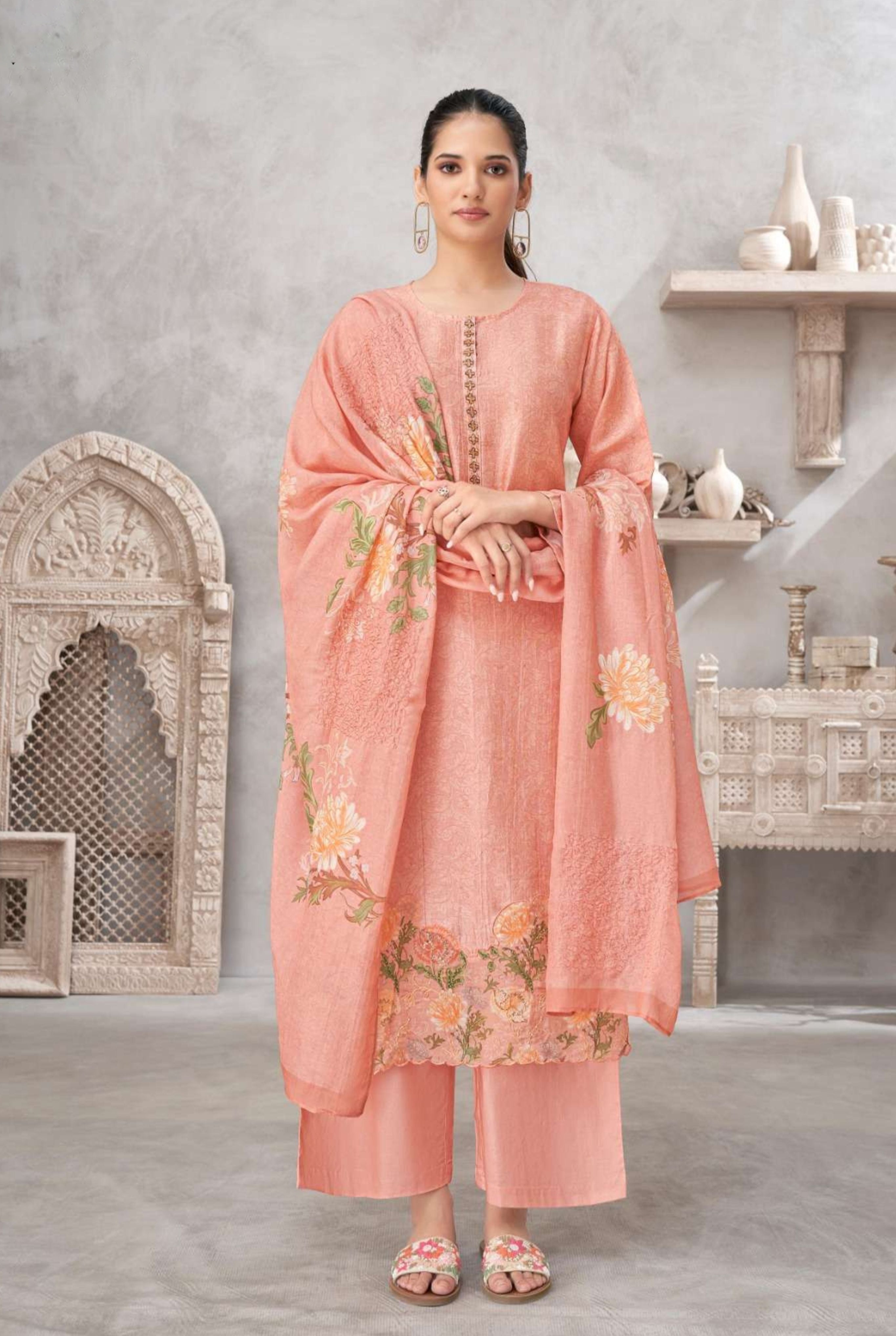 Luxury Muslin Silk Set | 6530